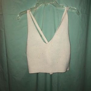 Cream colored knit top